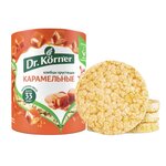Хлебцы Карамельные Dr. Korner кукурузно-рисовые 90 г / постные без глютена, цельнозерновые сладкие, кошерные - 510 тг